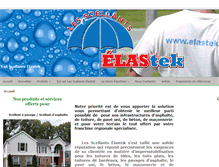 Tablet Screenshot of elastek.ca